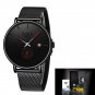 B R 1_2022  Fashion Mesh Belt Mens Watches For Men Waterproof Quartz Wristwatch Male Stainless Steel