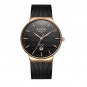 G B 1_2022  Fashion Mesh Belt Mens Watches For Men Waterproof Quartz Wristwatch Male Stainless Steel