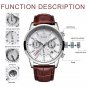 Rose gold black_2022 Watch Men Fashion Sports Quartz Clocks Mens Watches Top Brand Leather Military