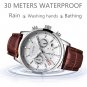 Rose gold black_2022 Watch Men Fashion Sports Quartz Clocks Mens Watches Top Brand Leather Military