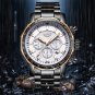 Full black_Fashion Brand Men Watch Chronograph Full Steel Business Quartz Clock Military Sport Water