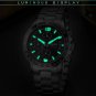 steel black_2022  Mens Watches Top Brand Luxury Stopwatch Sports Waterproof Quartz Watch Man Fashion