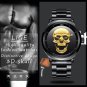 Gold S_Sport Mens Watches Top Brand Luxury Quartz Watch For Men Stainless Steel Waterproof Clock Mal