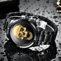 Silver S_Sport Mens Watches Top Brand Luxury Quartz Watch For Men Stainless Steel Waterproof Clock M