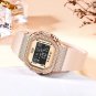 Pink_Diamond Dial Watch Women Watches Ladies Silicone Quartz Women's Bracelet Watches Female Clock