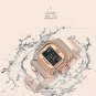 Pink_Diamond Dial Watch Women Watches Ladies Silicone Quartz Women's Bracelet Watches Female Clock