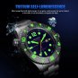Silver blue_FeelNever Profession Dive Sport Men Automatic Mechanical Watches Stainless Steel Sapphir