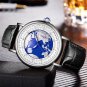 Gold black_Quartz Men Watches Leather Strap Male Wristwatches Top Luxury Brand Luminous Date Week Bu