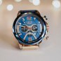 Silver blue_2021 Casual Sports Watch for Men Top Brand Luxury Military Leather Wrist Watches Mens C