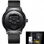Black M_Sport Mens Watches Top Brand Luxury Quartz Watch For Men Stainless Steel Waterproof Clock Ma