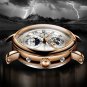 Silver black_2022 TEVISE Top Brand Luxury Leather Watch For Men Business Waterproof Mens Mechanical