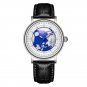 Silver white_2023 Watch Casual Fashion Man Watch Leather Top Brand Luxury Watches Waterproof Lumin