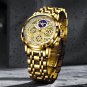silver white_2022 Sport Men Watch Top Brand Luxury Gold Stainless Steel Quartz Wrsit Watch Men Fas