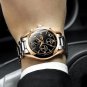 All black steel_Men Top Luxury Brand Military Sport Watch Men's Quartz Clock Male Full Steel Casual