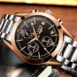 silver blue steel_Men Top Luxury Brand Military Sport Watch Men's Quartz Clock Male Full Steel Casua