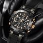 Gold_2022  NAVIFORCE  Men's LCD Digital Wristwatch Luxury Fashion Watch For Men Luminous Waterproof 