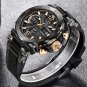 Gold_2022  NAVIFORCE  Men's LCD Digital Wristwatch Luxury Fashion Watch For Men Luminous Waterproof 