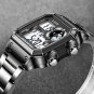 Steel black_2021 Luxury Brand Men Watch Military Digital Sport Wristwatch Mens Steel Strap Waterpro