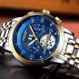 gold white_Mens Watches Top Brand Luxury Automatic Mechanical Watch Men Full Steel Business Waterpro