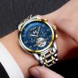 gold white_Mens Watches Top Brand Luxury Automatic Mechanical Watch Men Full Steel Business Waterpro