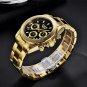 Rose gold black_Military Mens Watches Top Brand Luxury Gold Watch For Men Stainless Steel Waterproof