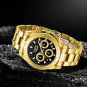 Rose gold black_Military Mens Watches Top Brand Luxury Gold Watch For Men Stainless Steel Waterproof