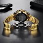 Rose gold black_Military Mens Watches Top Brand Luxury Gold Watch For Men Stainless Steel Waterproof