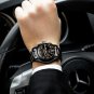 silver black steel_Mens Watches Top Brand Luxury Fashion Business Quartz Watch Men Sports Full Steel