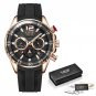 Gold Black_Fashion Mens Watches Top Brand Luxury Silicone Sport Watch Men Quartz Date Clock Waterpro