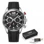 Silver Black_Fashion Mens Watches Top Brand Luxury Silicone Sport Watch Men Quartz Date Clock Waterp