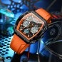 Rose gold black_Fox Digital Men Military Watch 50m Waterproof Wristwatch LED Quartz Clock Sport Watc