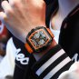 Silver white_Fox Digital Men Military Watch 50m Waterproof Wristwatch LED Quartz Clock Sport Watch M