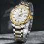 Gold black_Brand TEVISE Business Mechanical Watch For Men Stainless Steel Automatic Mechanical Watch
