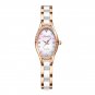 Rose white_Sunkta Watches Women Fashion Watch Luxury Stainless Steel Waterproof Female Clock Ladies 