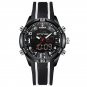 Black 2_Luxury Brand Fox Digital Sport Watch For Men Steel Band Waterproof Chronograph Alarm Clock L