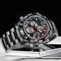 Black 2_Luxury Brand Fox Digital Sport Watch For Men Steel Band Waterproof Chronograph Alarm Clock L