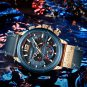 Silver black_2023 Blue Leather Mens Watches Top Brand Luxury Quartz Watch For Men Fashion Clock Ma