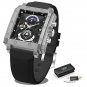 Black_Fashion Mens Watches Top Brand Luxury Silicone Quartz Watch For Men Waterproof Chronograph 24