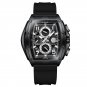 All black_Sports Men's Watch Luxury Fashion Watches For Men Unique Square Watch Chronograph Quartz
