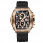 Rose gold black_Sports Men's Watch Luxury Fashion Watches For Men Unique Square Watch Chronograph Q