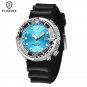 Blue_2022 Fashion Mens Watches Fox Top Brand Luxury Silicone Sports Watch for Men Quartz Date Clock