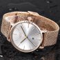 Black blue_Womens Watches Top Brand Luxury Waterproof Watch Fashion Ladies Stainless Steel Ultra-Thi