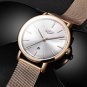 Rose gold black_Womens Watches Top Brand Luxury Waterproof Watch Fashion Ladies Stainless Steel Ultr