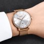 Rose gold black_Womens Watches Top Brand Luxury Waterproof Watch Fashion Ladies Stainless Steel Ultr