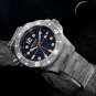 Silver blue_2023 FeelNever Sport Dive Men's Mechanical Watch For Men Stainless Steel Sapphire Crysta