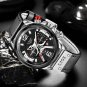 Rose gold blue_2021 Watches Mens Top Brand Luxury Sports Watch Men Fashion Automatic Calendar Leath