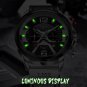 Rose gold blue_2021 Watches Mens Top Brand Luxury Sports Watch Men Fashion Automatic Calendar Leath