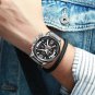 Rose gold blue_2021 Watches Mens Top Brand Luxury Sports Watch Men Fashion Automatic Calendar Leath