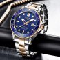 Rose gold black_2021 Top Brand Luxury Watch For Men Stainless Steel Waterproof Clock Sport Watches