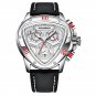 Silver white_2023 Fashion Watches with Nylon Military Male Top Brand Luxury Sport Chronograph Quar